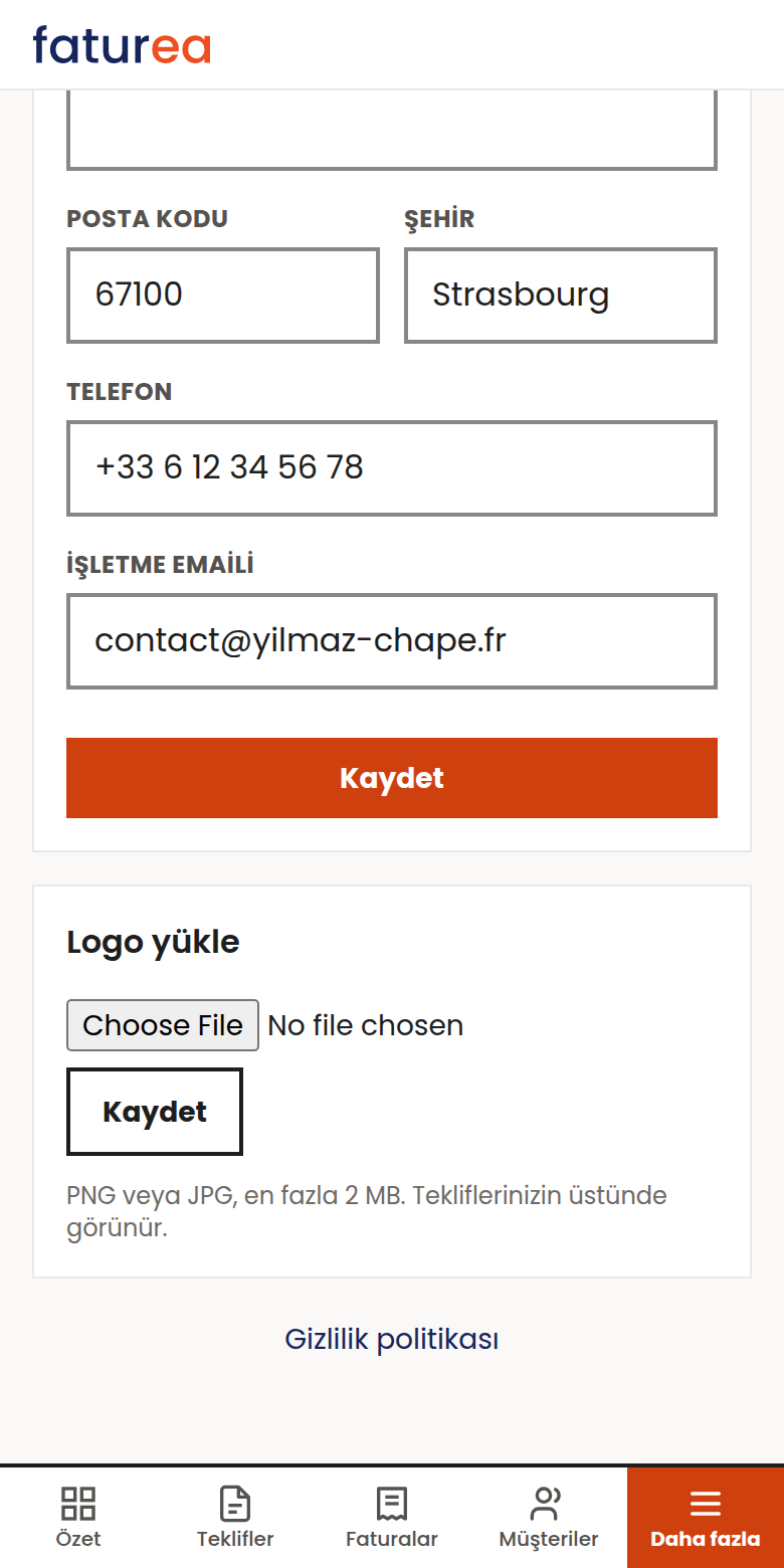 Logomu ekleyebilir miyim?