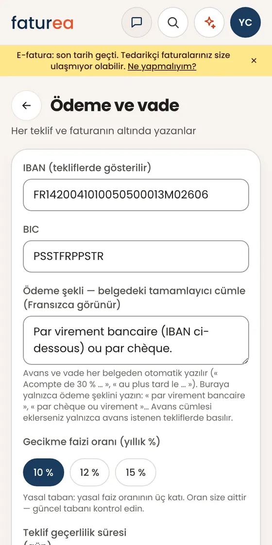 Ayarlarda değişikliğim kaydedildi mi?