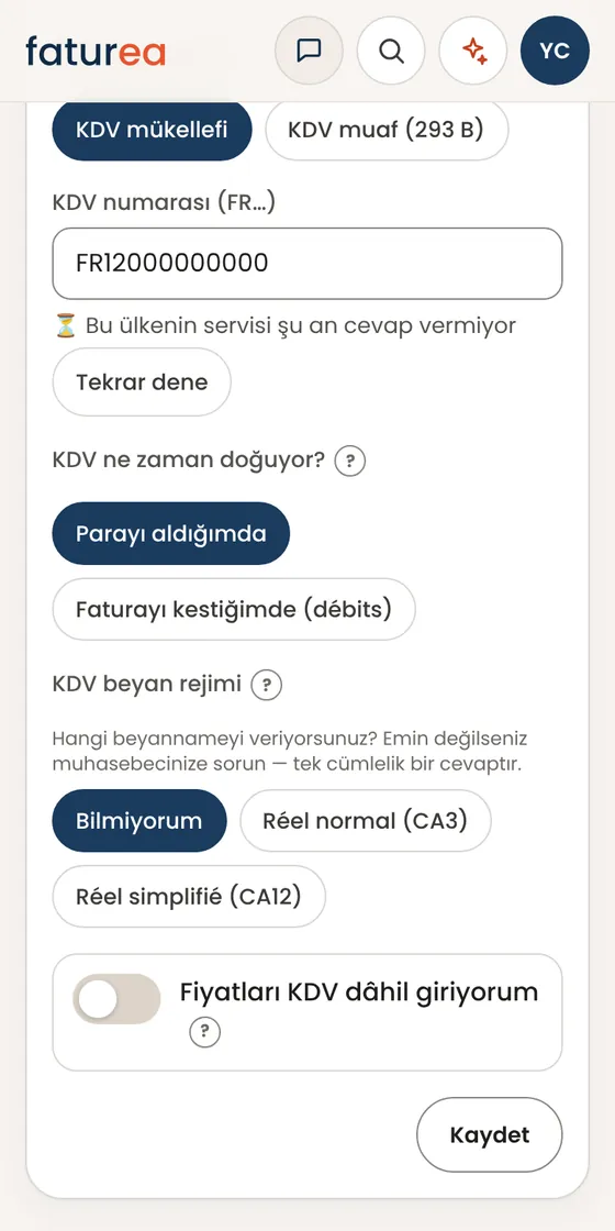Fiyatlarımı KDV dâhil girebilir miyim? (restoran, snack, kuaför)