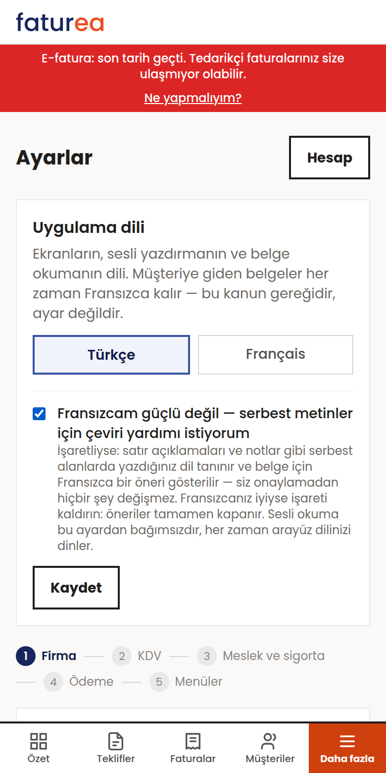 SIRET'i elle yazmak zorunda mıyım?