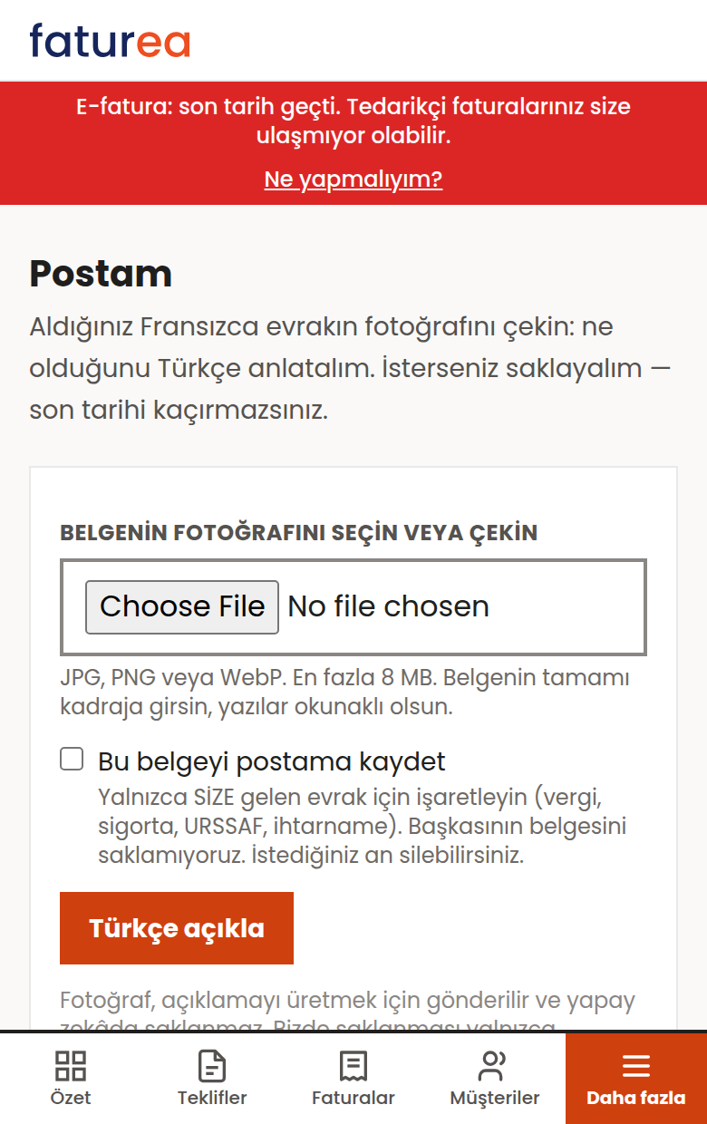 Fransızca bir belge aldım, anlamıyorum. Ne yapabilirim?