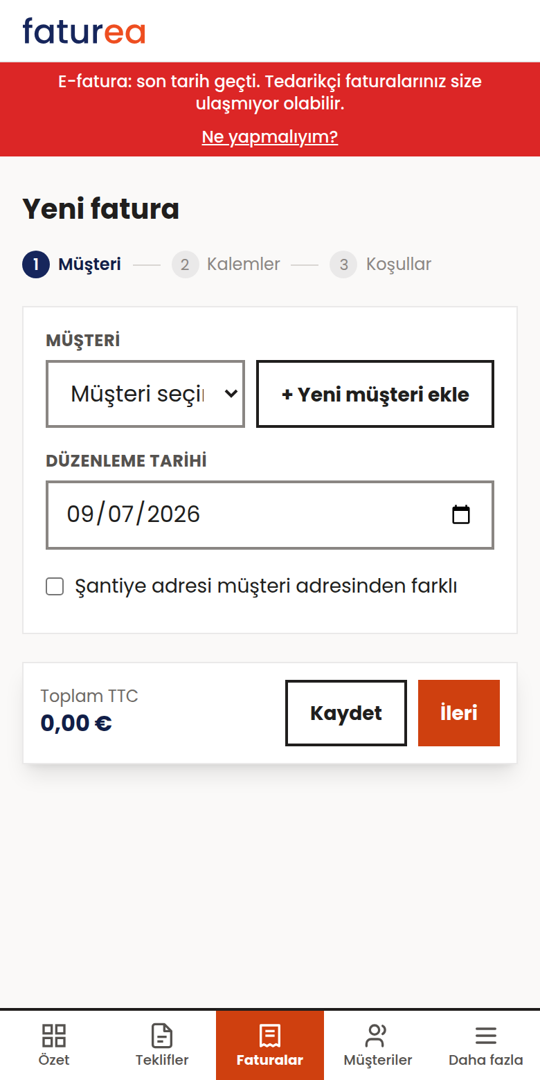Devis olmadan doğrudan fatura kesebilir miyim?