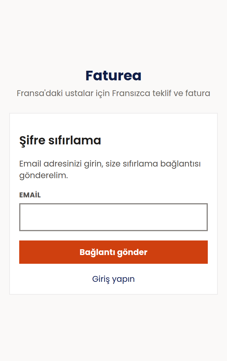 Şifremi unuttum.