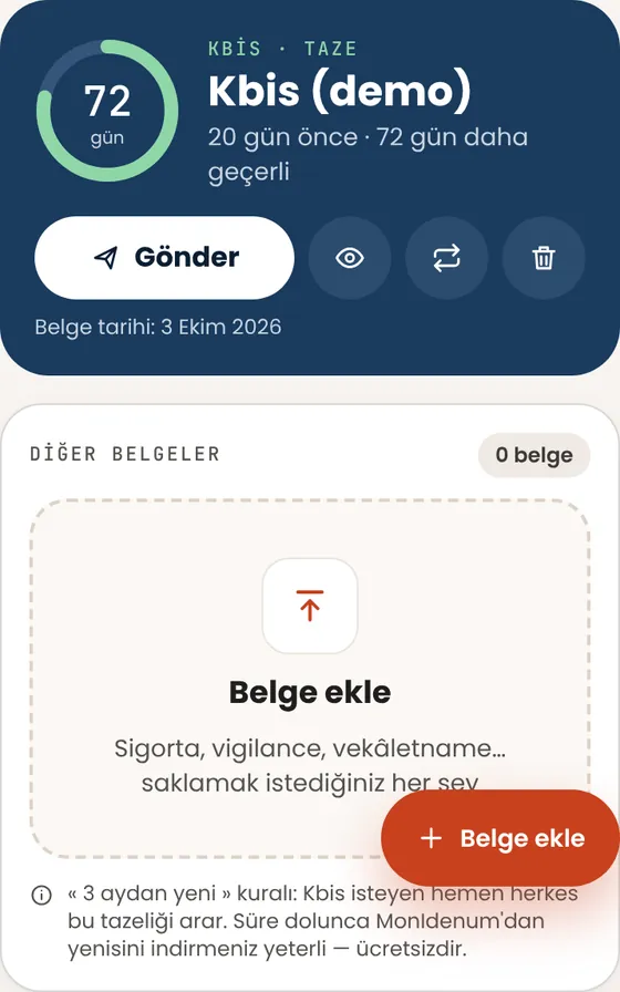Benden Kbis istediler — nereden bulurum?