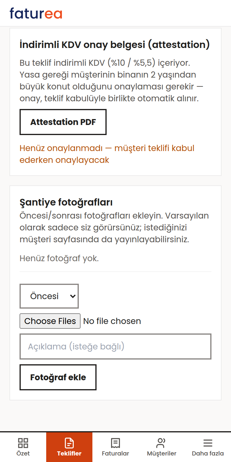 Şantiye fotoğrafı ekleyebilir miyim?