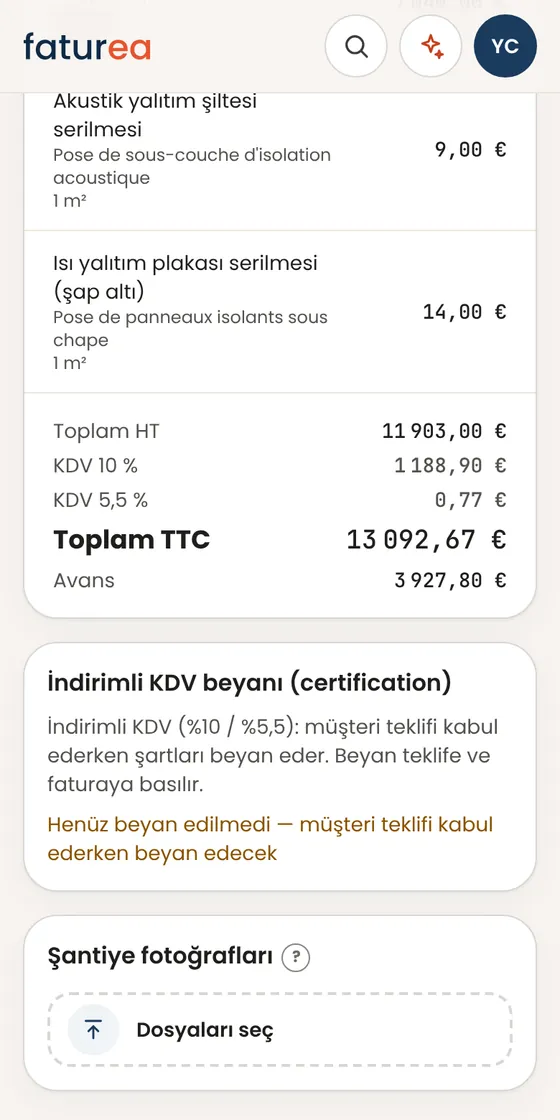 Şantiye fotoğrafı ekleyebilir miyim?