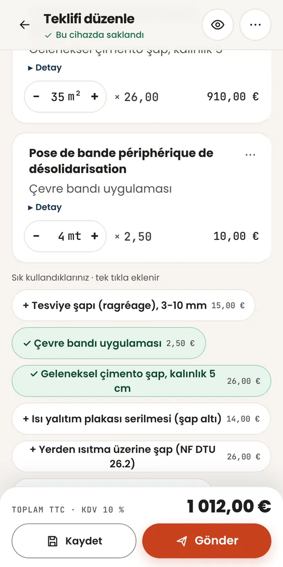 Fransızca bilmiyorum, açıklamaları nasıl yazacağım?